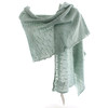 Butterfly Knit Alpaca Shawl - Duck Egg Blue
