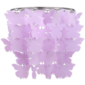 Butterfly Mobile Lampshade- Lilac
