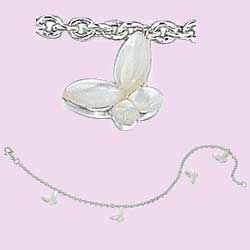 Butterfly Mother of Pearl Bracelet