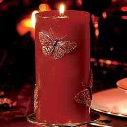 Butterfly Pillar Candle