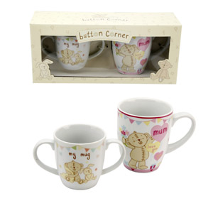 Button Corner Mum and Baby Mug