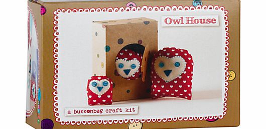 Buttonbag Red Owl House Family