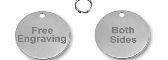 Buy It Sell It Quality 25mm Nickel Silver Round Dog, Cat ID Tag, Free Engraving amp; P P