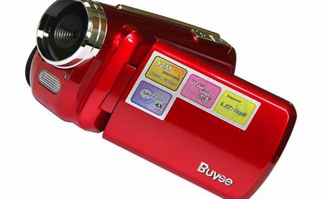 Buyee 12MP Mini Digital Video Camera DV Camcorder 1.8`` TFT LCD 4xZoom TV out function