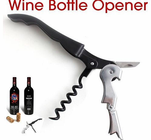 Folding Waiters Wine Bottle Corkscrew Beer Cap Opener By BuyinCoins