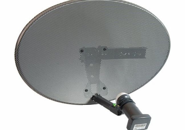 BUYME Zone 2 Dish Kit with Quad LNB for Sky, Freesat, Astra, Hotbird, Polesat