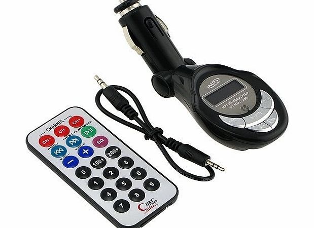 buyonline Car MP3 Player Wireless FM Transmitter Modulator for USB SD CD MMC Remote GE