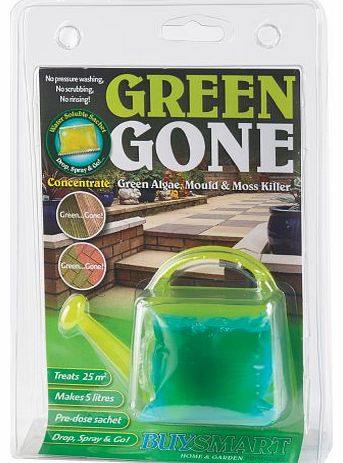 Buysmart Products 50ml Green Gone Super Concentrate Water Soluble Sachet Algae Mould/ Moss killer