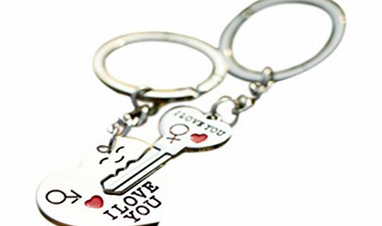 buytra Couple Lover Key Ring Chain heart gift accessory wallet watch bag necklace