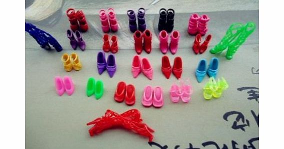 buytra HOT Cute Lovely Mix 12 Pair Different Barbie Shoes For Barbie Doll -new