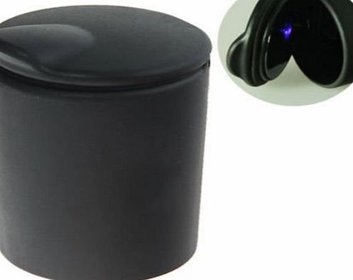 buytra Portable Detachable 4S Car Ashtray Blue LED Light Black