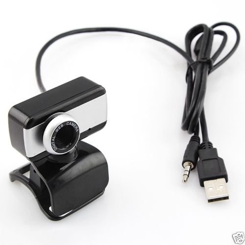 USB 5 Mega pixel Webcam Camera Web Cam + Mic For PC Laptop Computer Skype Black