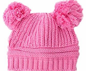 buytra Winter warm earmuffs Baby Love Dual Ball Girls/Boys Wool knit sweater Cap Hat