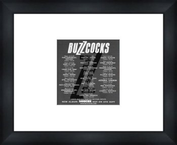 BUZZCOCKS UK Tour 1999 - Custom Framed Original Ad