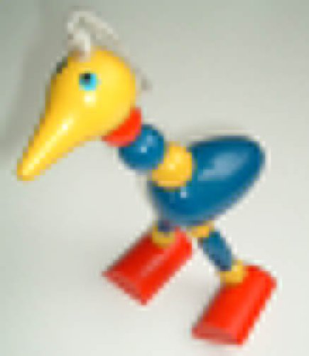 Oscar Ostrich Wooden Hanging Doll