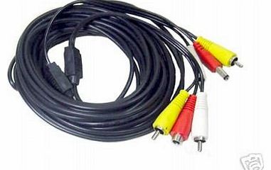 50M 50 Meters RCA Video/Audio CCTV Extension Cable for Home & Office Security camera