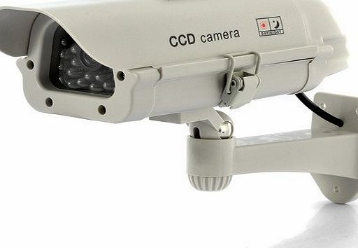 BW Solar Power Indoor/Outdoor Professional Design Dummy IR LED Light Security Surveillance Home/Shop CCTV Fake Camera