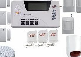 BW Wireless GSM burglar/ alarm system the package includes 1 MAIN PANEL  3 PIRs  3 DOOR SENSORS  3 REMOT CONTROLERS  1OUTDOOR SIREN,1SMOKE DETECTOR   1YEARS WARRANTY