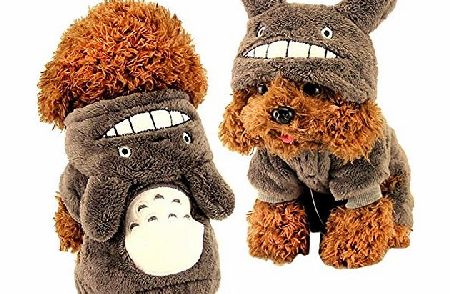 BXT-PET BXT Pet Dog Hoodie Coat Sweater Puppy Teddy Autumn Winter Clothes Warm amp; Cute Totoro Style Apparel