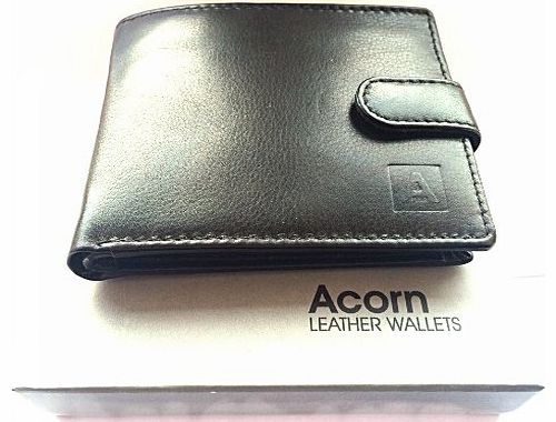MENS ITALIAN DESIGNER LEATHER WALLET GIFT BOXED WALLETS BY ACORN