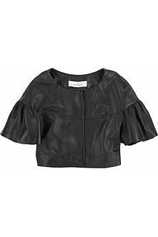 Momoe cropped leather jacket