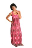 By My1stWish C03 New Ladies Pink Bejewelled Maxi Long Dress Size 8-10