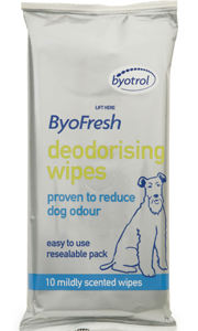 Byofresh Deodorising Dog Wipes 10pack