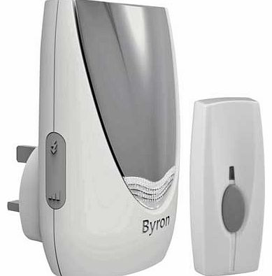 Byron White 100m Plug-in Wireless Flash Doorbell