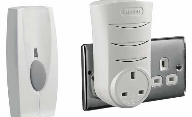 White 100m Plug Through Doorbell