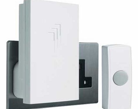 White 30m Plug-in Wireless Doorbell Kit