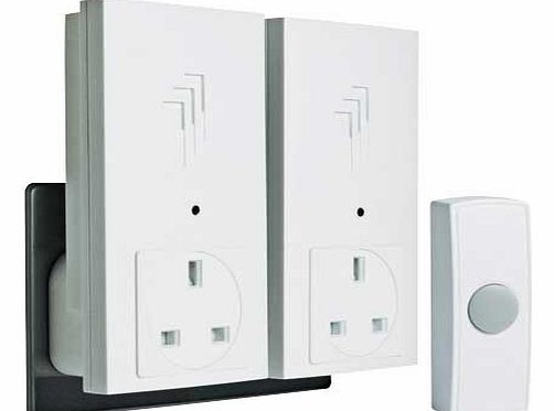 Byron White 30m Plug Through Wireless Twin Pack
