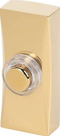 Byron, 1228[^]80945 Wired Bell Push Brass 25 x 20 x 60mm 80945