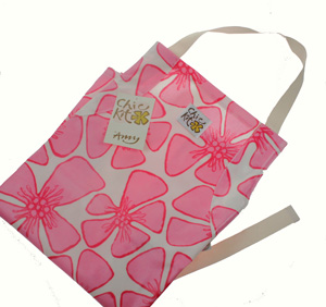 C` Est Ca Amy - Chickit Pink PVC Childs Apron