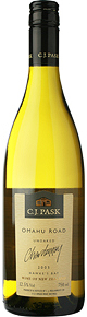 C J Pask 2007 Chardonnay, Hawkes Bay, C J Pask