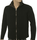 Black Full Zip Sweater with Removable Lining
