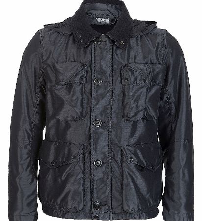 C.P Company Black Mutli Pocket Goggle Hooded