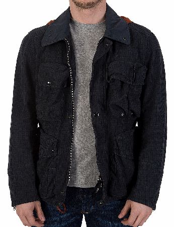 C.P Company Check Print Multi Pocket Goggle Jacket