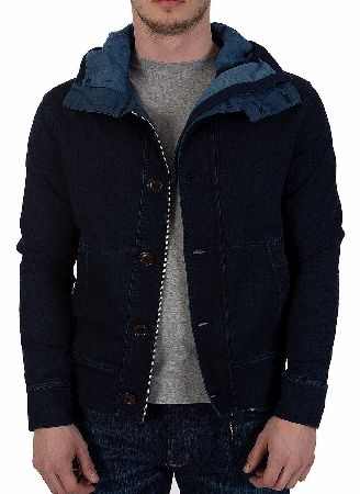 C.P Company Denim Goggle Hooded Top