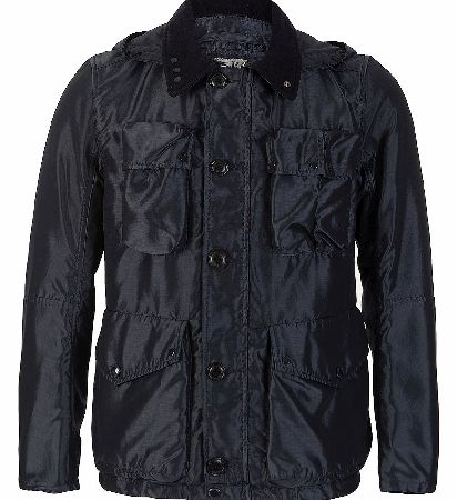 C.P Company Navy Mutli Pocket Goggle Hooded Jacket