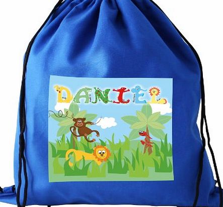 Boys Animal Alphabet Personalised Swim/Kit Bag - Ideal for school PE