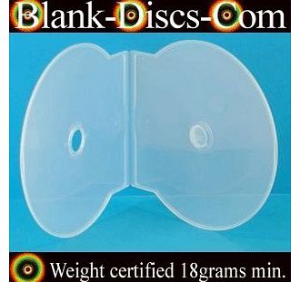 C-SHELL Pack of 50 Heavy Duty 18gram C-Shell Clam Shell CD/DVD Storage Cases - Clear (50 Pack) Virtually Unbreakable - disc NOT included **** (EAN/UPC 760881790116)