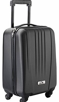 Black ABS spinner 4 wheel hard case- Carry on 18`` flight trolley bag