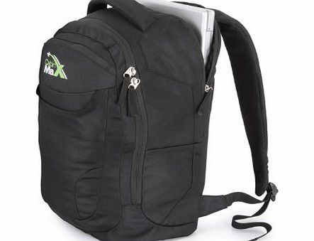 Cabin Max DayPack / student rucksack with padded laptop, netbook, ipad, tablet- Black