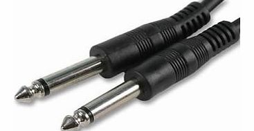 Cable-Core Cable-Tex - Guitar Amp Cable 6.35mm To 1/4`` Mono Jack Plug Lead 3m