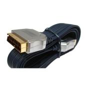 cable Mountain Gold Plated RGB Flat Ribbon Scart