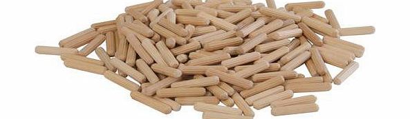 Cablefinder 200 Pack 6mm X 30mm Dowel Pins - Woodwork, Carpentry, Cabinet Making