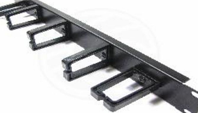 CABLEMATIC Cable guide for rack19 Panel 1U 2  3 plastic rings