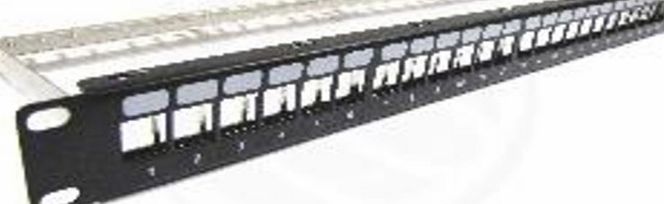 CABLEMATIC Patch Panel for keystone rack 19 to 24 110 with