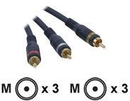 CABLES TO GO 0.5M VELOCITY RCA AUDIO VIDEO