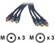 CABLES TO GO 0.5M VELOCITY RCA COMPONENT